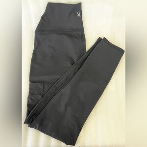 🕷️Spyder Activewear Leggings Black High-waisted Ladies Sz M